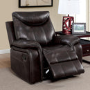  Furniture of America Karlee Leatherette Recliner CM6988-CH IMAGE 2