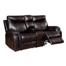  Furniture of America Karlee Reclining Leatherette Loveseat CM6988-LV-CT IMAGE 1