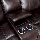  Furniture of America Karlee Reclining Leatherette Loveseat CM6988-LV-CT IMAGE 3