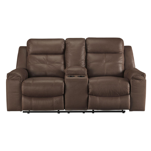 Signature Design by Ashley Jesolo Reclining Fabric Loveseat 8670494 IMAGE 1