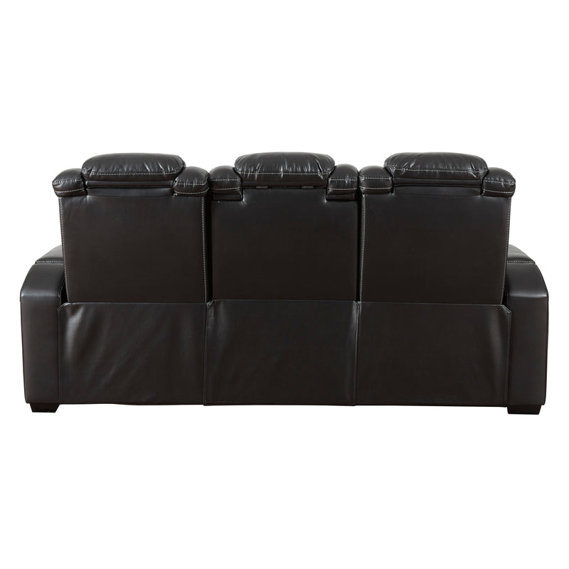 Signature Design by Ashley Party Time Power Reclining Leather Look Sofa 3700315 IMAGE 3