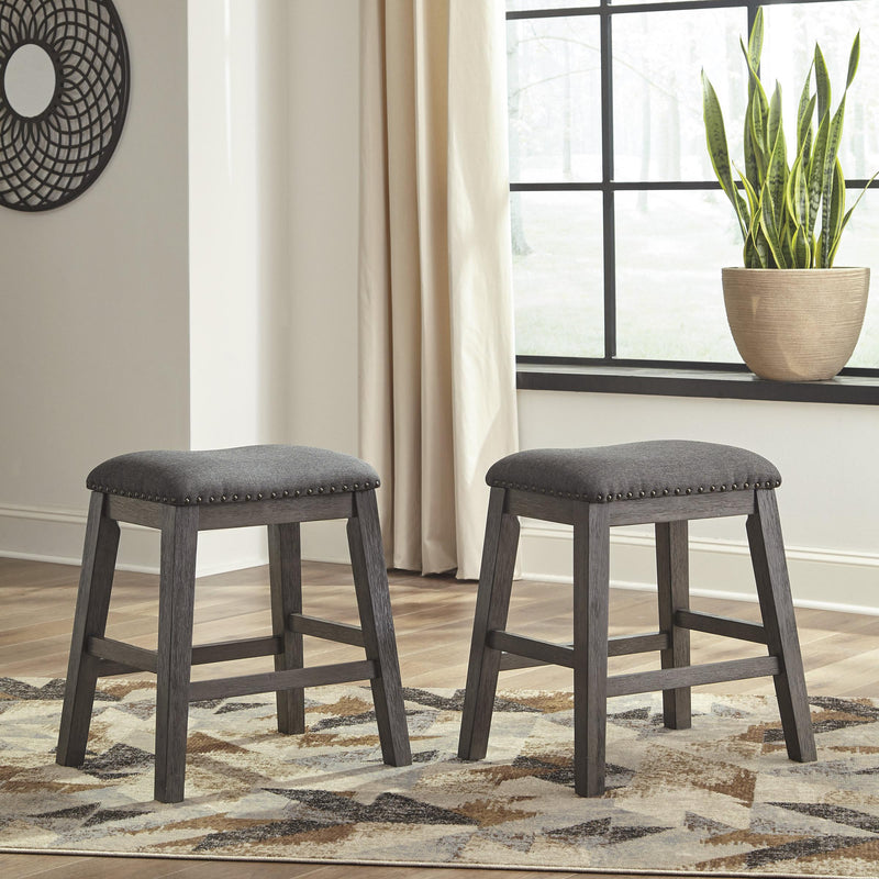 Signature Design by Ashley Caitbrook Counter Height Stool Caitbrook D388-024 Upholstered Stool (2 per package) IMAGE 2