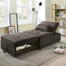 Furniture of America Oona Fabric Twin Ottoman CM2543DG IMAGE 5