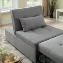 Furniture of America Oona Fabric Twin Ottoman CM2543GY IMAGE 4