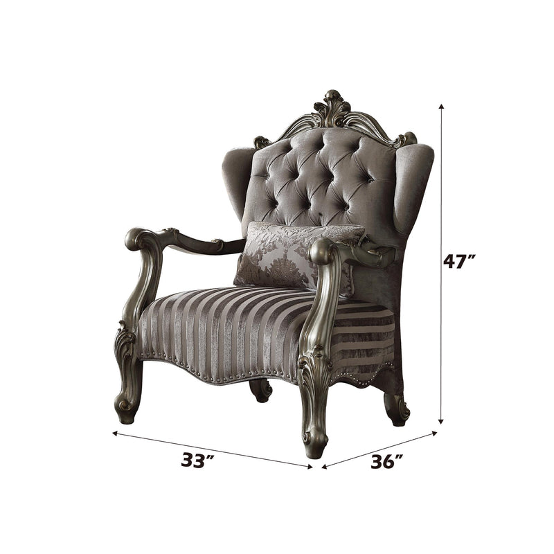 Acme Furniture Versailles 56847 Chair with Pillow IMAGE 2