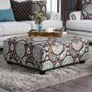  Furniture of America Amani Fabric Ottoman SM8120-OT IMAGE 1