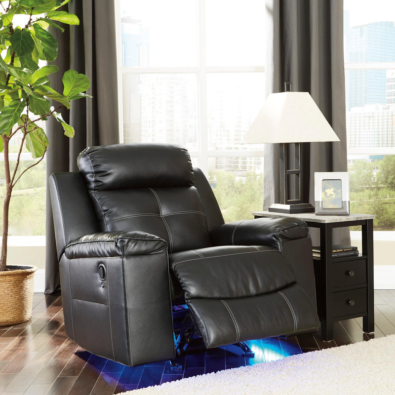 Signature Design by Ashley Kempten Rocker Leather Look Recliner 8210525 IMAGE 9