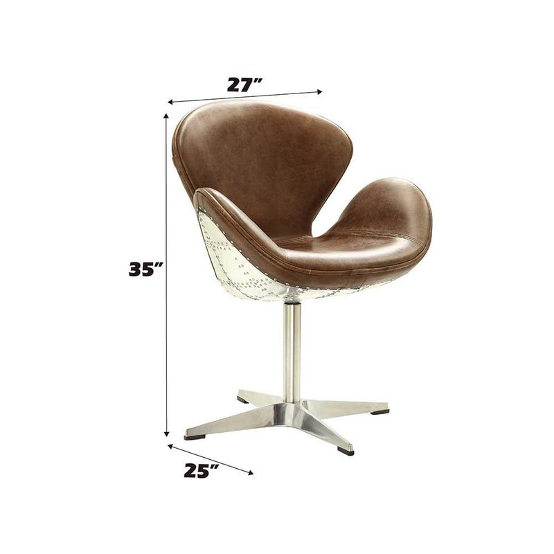 Acme Furniture Brancaster 96553 Accent Chair with Swivel IMAGE 3