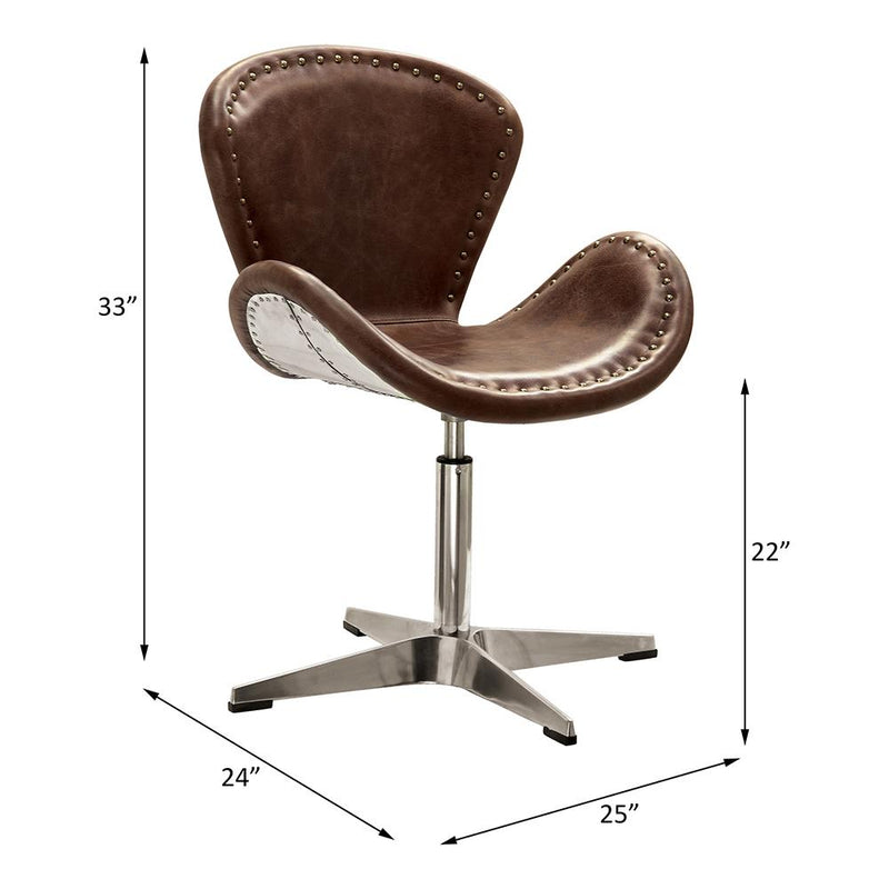 Acme Furniture Brancaster 96554 Accent Chair with Swivel IMAGE 3