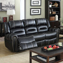  Furniture of America Frederick Reclining Leather Look Sofa CM6130SF IMAGE 1