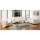  Furniture of America Pierre Stationary Leatherette Chair CM6717WH-CH-PK IMAGE 4
