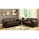 Furniture of America Pierre Stationary Leatherette Sofa CM6717BR-SF-PK IMAGE 5