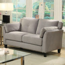  Furniture of America Ysabel Stationary Fabric Loveseat CM6716GY-LV-PK IMAGE 1
