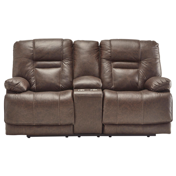 Signature Design by Ashley Wurstrow Power Reclining Leather Match Loveseat U5460318 IMAGE 1