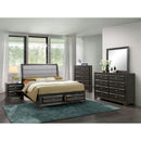  Furniture of America Ayana California King Panel Bed with Storage CM7554CK-BED IMAGE 4