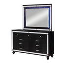  Furniture of America Brachium Dresser Mirror CM7977BK-M IMAGE 3