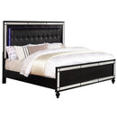  Furniture of America Brachium Queen Upholstered Panel Bed CM7977BK-Q-BED IMAGE 1
