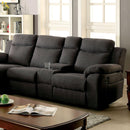  Furniture of America Kamryn Reclining fabric 2 pc Sectional CM6771GY-SECTIONAL IMAGE 2