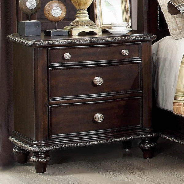 Furniture of America Europa 3-Drawer Nightstand CM7389N IMAGE 1