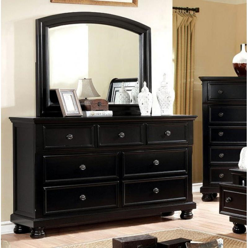 Furniture of America Castor Dresser Mirror CM7590BK-M IMAGE 3