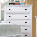  Furniture of America Castor 5-Drawer Chest CM7590WH-C IMAGE 2