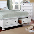  Furniture of America Castor King Platform Bed with Storage CM7590WH-EK-BED IMAGE 4