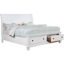  Furniture of America Castor Queen Platform Bed with Storage CM7590WH-Q-BED IMAGE 1