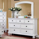  Furniture of America Castor Dresser Mirror CM7590WH-M IMAGE 3