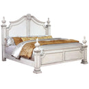  Furniture of America Hesperos King Poster Bed CM7798WH-EK-BED IMAGE 1