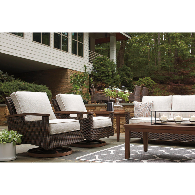 Signature Design by Ashley Outdoor Seating Lounge Chairs Paradise Trail P750-821 Swivel Lounge Chair (2 per package) IMAGE 9