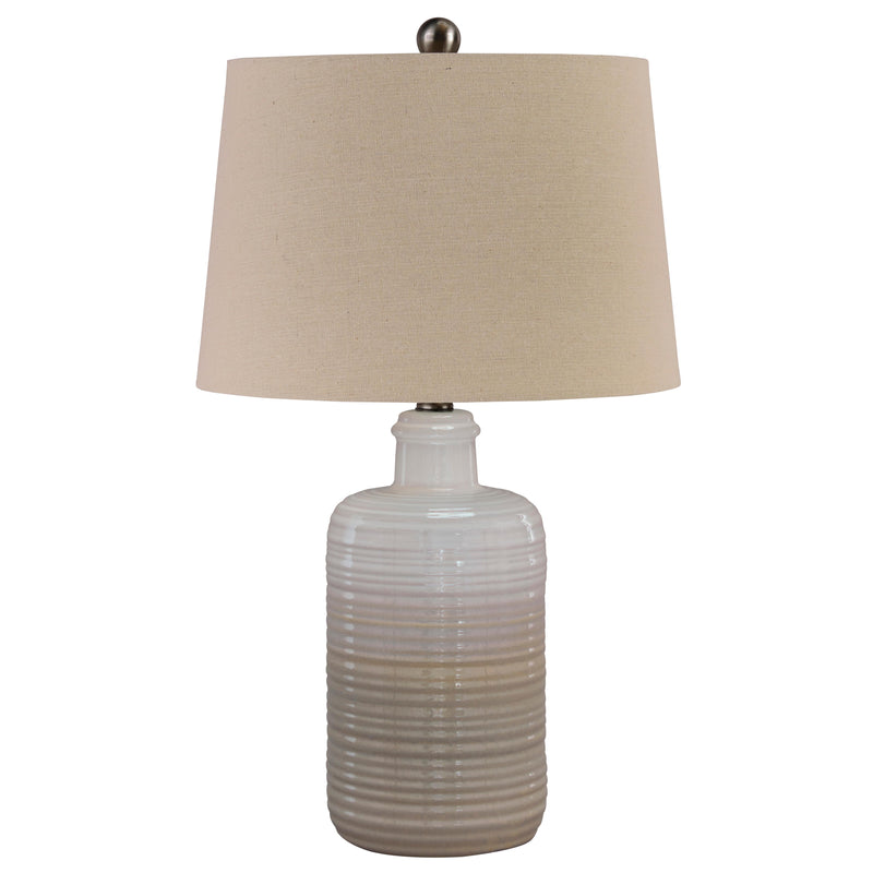 Signature Design by Ashley Marnina Table Lamp Marnina L121854 Ceramic Table Lamp (2 per package) IMAGE 1