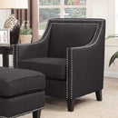  Elements International Erica Stationary Fabric Accent Chair UER090100CA IMAGE 1