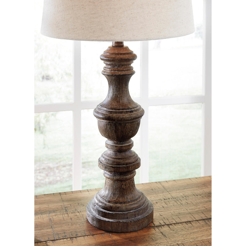 Signature Design by Ashley Magaly Table Lamp Magaly L276024 Poly Table Lamp (2 per package) IMAGE 2