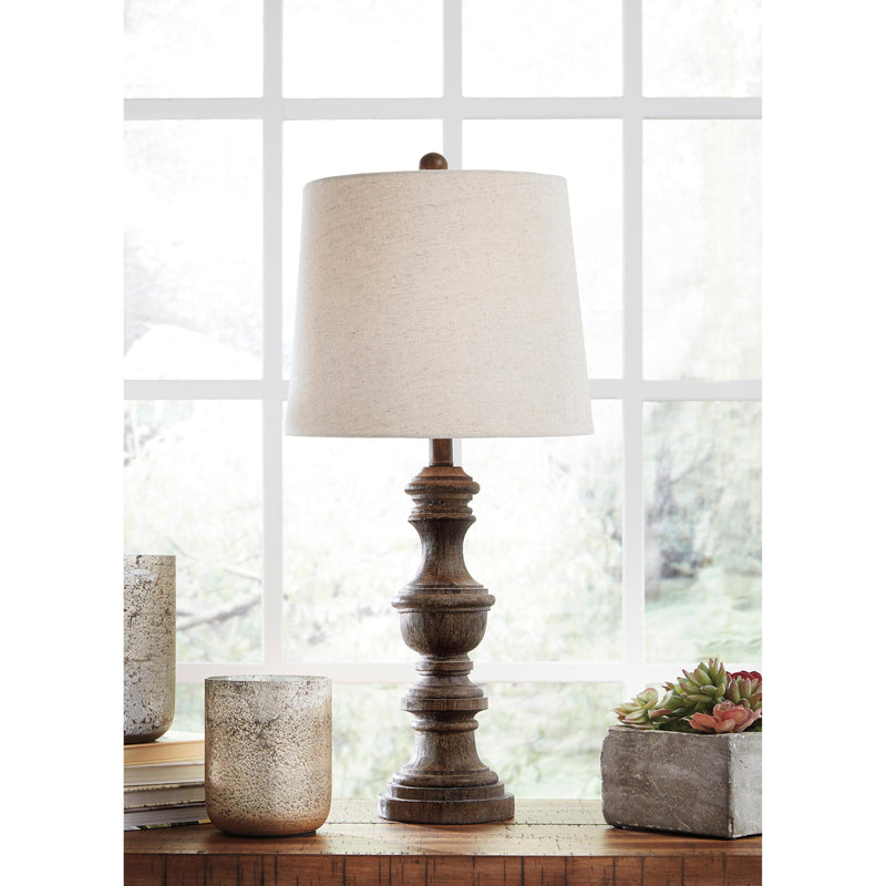 Signature Design by Ashley Magaly Table Lamp Magaly L276024 Poly Table Lamp (2 per package) IMAGE 3