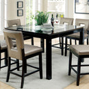  Furniture of America Square Evant II Counter Height Table with Mirror Top CM3320PT IMAGE 1