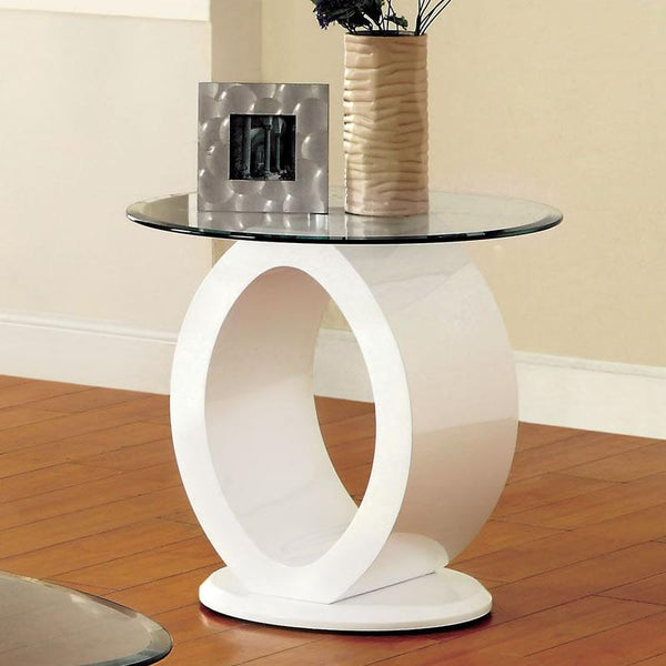 Furniture of America Lodia III End Table CM4825WH-E IMAGE 1