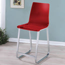  Furniture of America Yvetti Counter Height Dining Chair CM3990RD-PC-2PK IMAGE 2