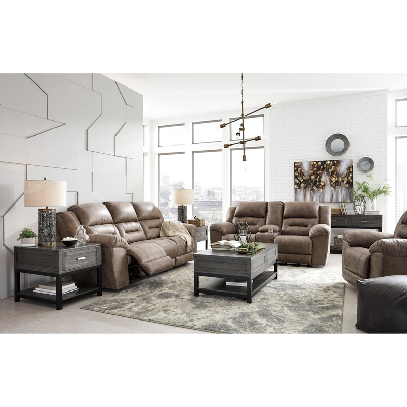 Signature Design by Ashley Stoneland Power Reclining Leather Look Loveseat with Console 3990596 IMAGE 10