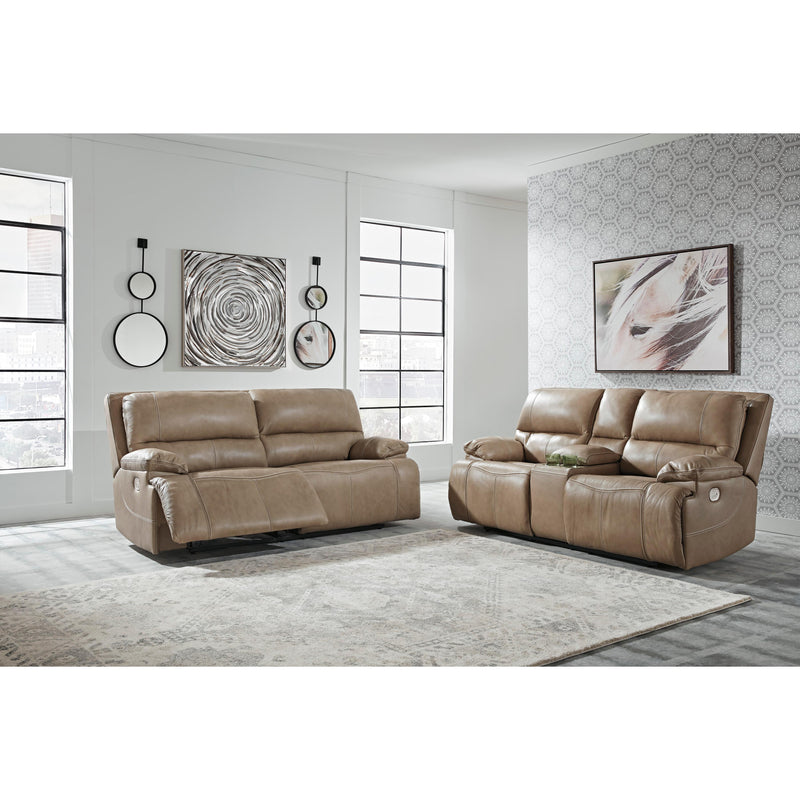 Signature Design by Ashley Ricmen Power Reclining Lether Match Sofa U4370247 IMAGE 8