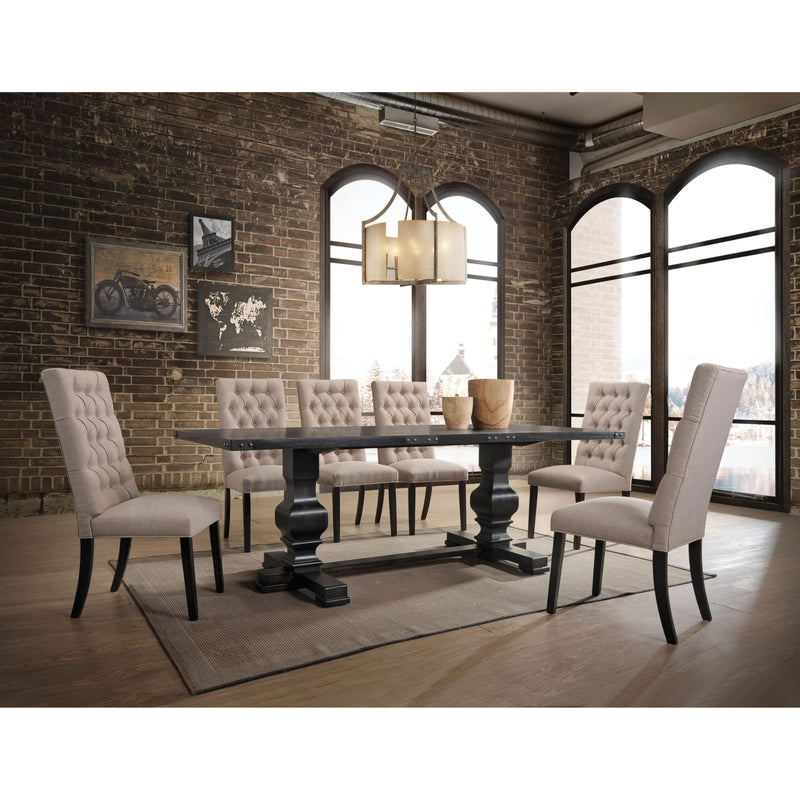 Acme Furniture Morland Dining Table with Trestle Base 74645 IMAGE 3