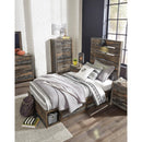  Signature Design by Ashley Drystan B211B8 Twin Panel Bed with 2 Storage Drawers IMAGE 4