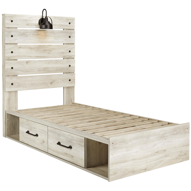 Signature Design by Ashley Cambeck B192B13 Twin Panel Bed with 2 Storage Drawers IMAGE 2