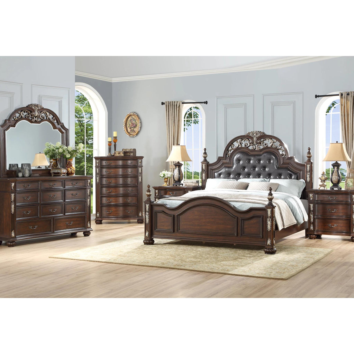 New Classic Furniture Maximus Queen Bed B1754-330/B1754-310/B1754-320