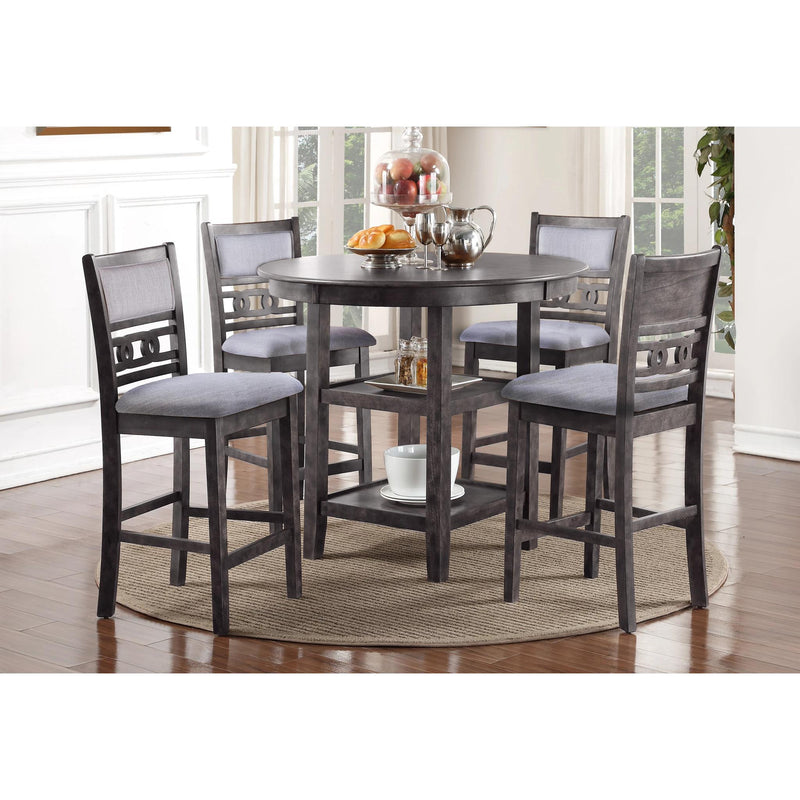 New Classic Furniture Gia 5 pc Counter Height Dinette D1701-52S-GRY IMAGE 1