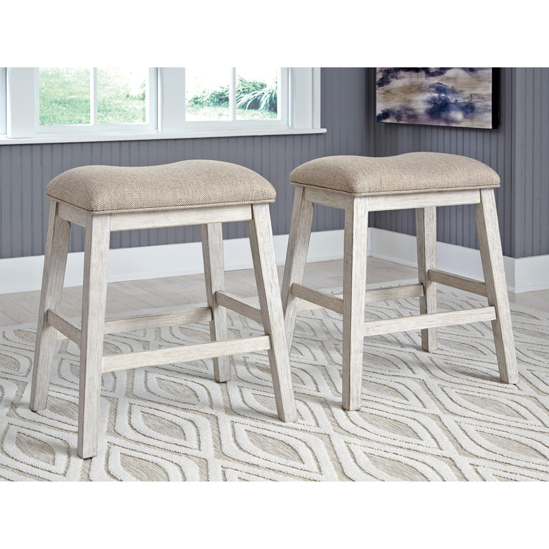 Signature Design by Ashley Skempton Counter Height Stool Skempton D394-024 Upholstered Stool (2 per package) IMAGE 5