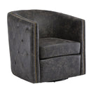Signature Design by Ashley Brentlow Swivel Leather Look Accent Chair A3000202 IMAGE 1