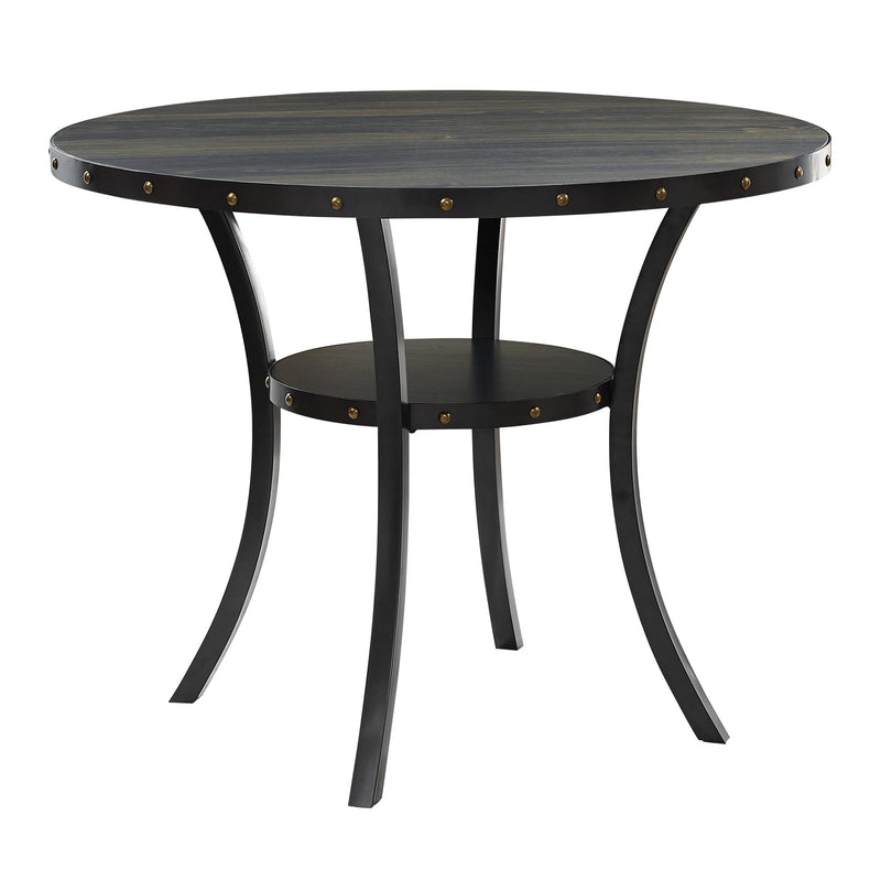 New Classic Furniture Round Crispin Counter Height Dining Table D162-CT-SMK IMAGE 1