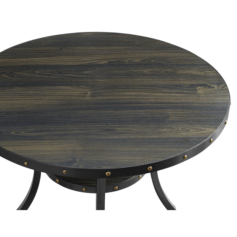 New Classic Furniture Round Crispin Counter Height Dining Table D162-CT-SMK IMAGE 2