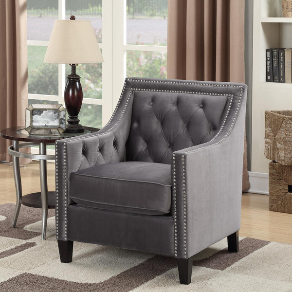 Elements International Tiffany Stationary Fabric Accent Chair UTF288100CA IMAGE 1