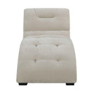  Elements International Dominick UDK1745110E Chaise - Amigo Linen IMAGE 2